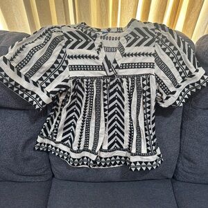 Old Navy Top- Geometric Blouse size medium